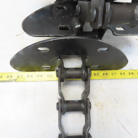 Rexnord WH82 Welded Steel Mill Chain 39 Links W/6 Weldon Attachments
