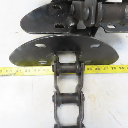 Rexnord WH82 Welded Steel Mill Chain 39 Links W/6 Weldon Attachments