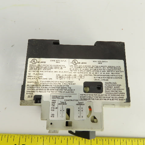 Allen Bradley 140M-D8E-C16 Ser C 16A Motor Starter Circuit Breaker