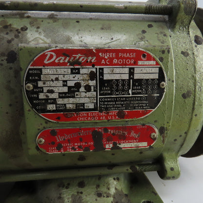 Dayton 3N180-C 1HP Hazardous Location Motor 1740RPM 3PH W/Variable Speed Pulley