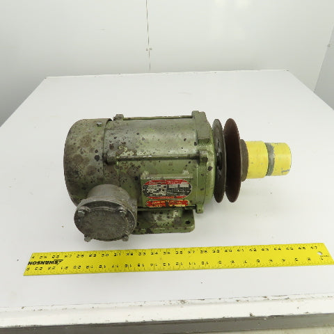 Dayton 3N180-C 1HP Hazardous Location Motor 1740RPM 3PH W/Variable Speed Pulley