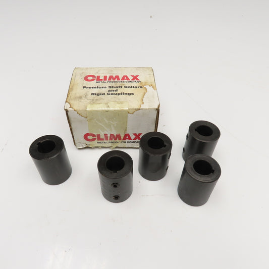 Climax RC-075-KW 3/4" Bore 3/16" Keyed Ridged Shaft Coupling Set Screw Lot Of 5