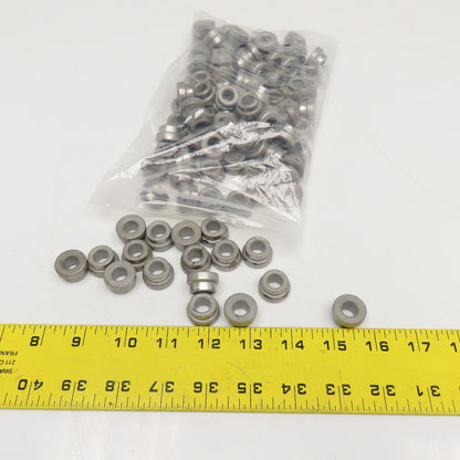 10mm ID x 17mm Press In Shouldered Steel Guide Bushing Injection Mold Lot Of 100