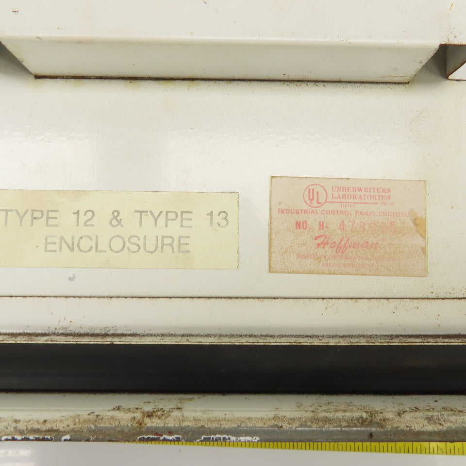 Hoffman H-478395 20" x 20" x 8" Electrical Enclosure W/Backplate 12,13 Enc.