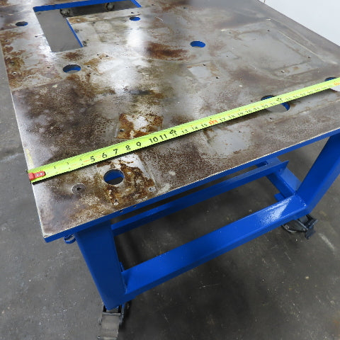 68" x 40" Steel Top 3/4" Machine Die Press Base Work Welding Table 32" Tall