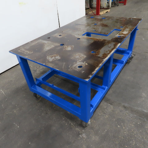 68" x 40" Steel Top 3/4" Machine Die Press Base Work Welding Table 32" Tall