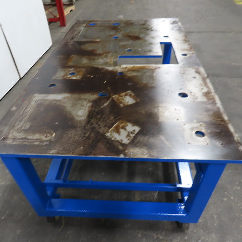 68" x 40" Steel Top 3/4" Machine Die Press Base Work Welding Table 32" Tall