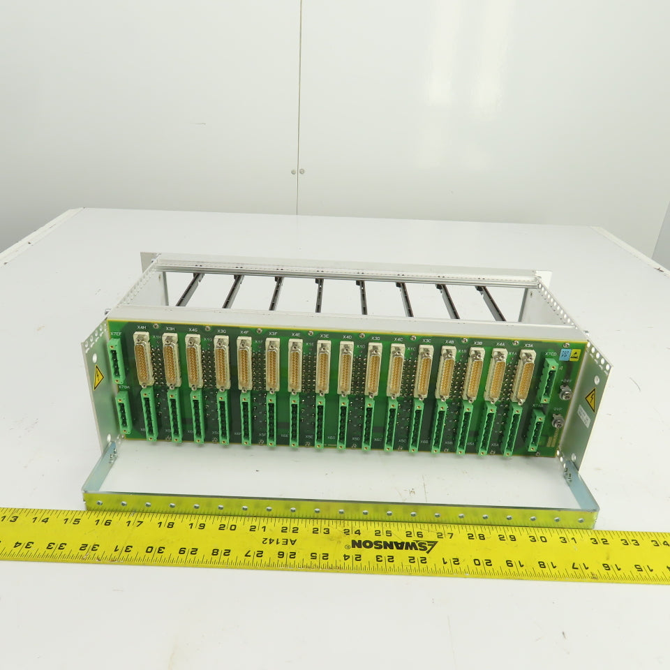 Bobst 707-FP 04 0704152702 8-Slot CPU Circuit Board Rack