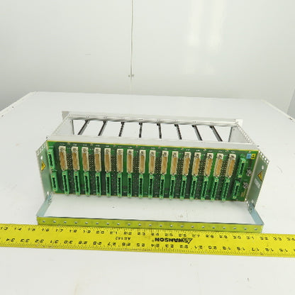 Bobst 707-FP 04 0704152702 8-Slot CPU Circuit Board Rack