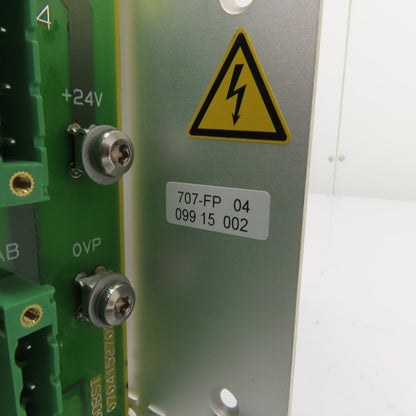 Bobst 707-FP 04 0704152702 8-Slot CPU Circuit Board Rack