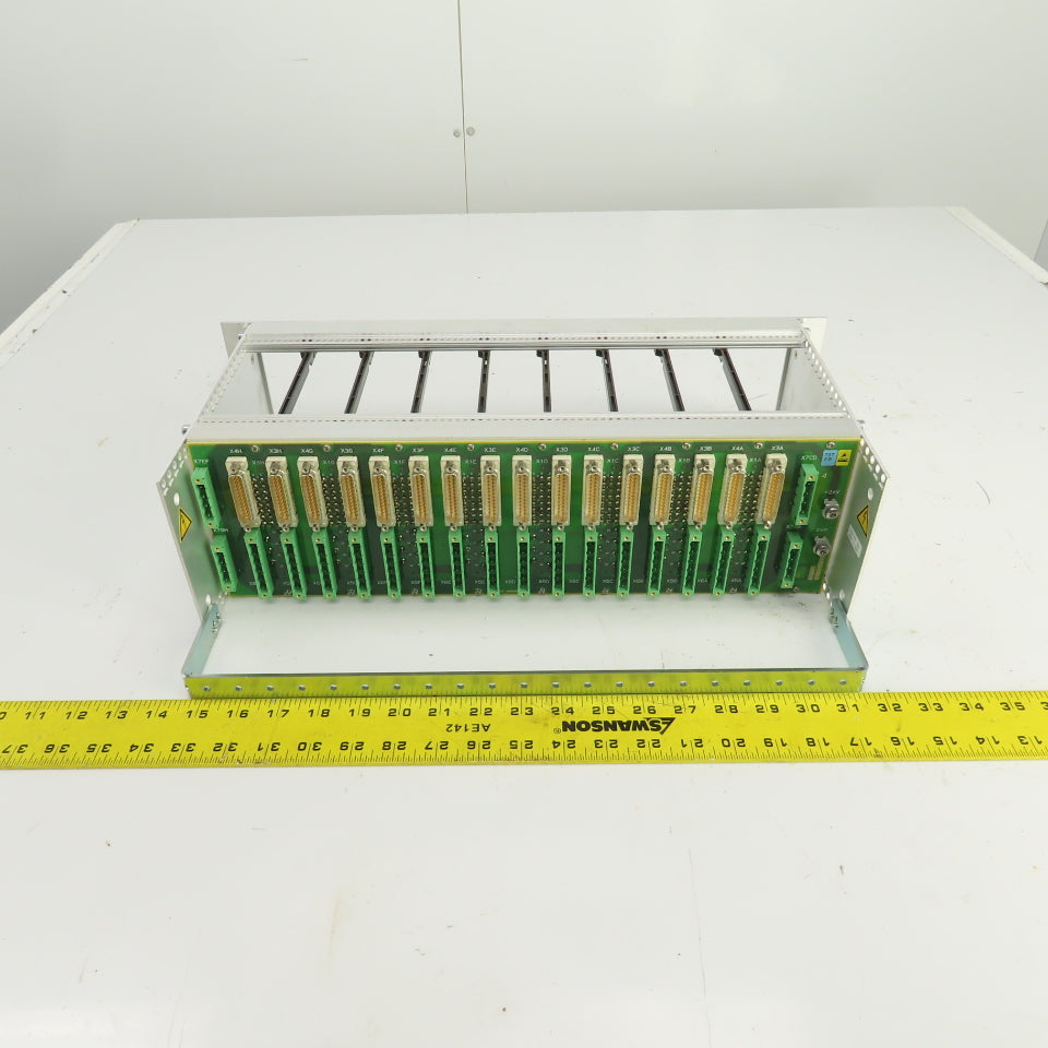 Bobst 707-FP 04 0704152702 8-Slot CPU Circuit Board Rack