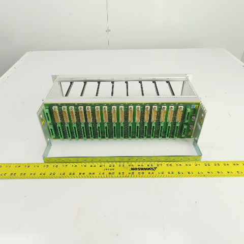Bobst 707-FP 04 0704152702 8-Slot CPU Circuit Board Rack