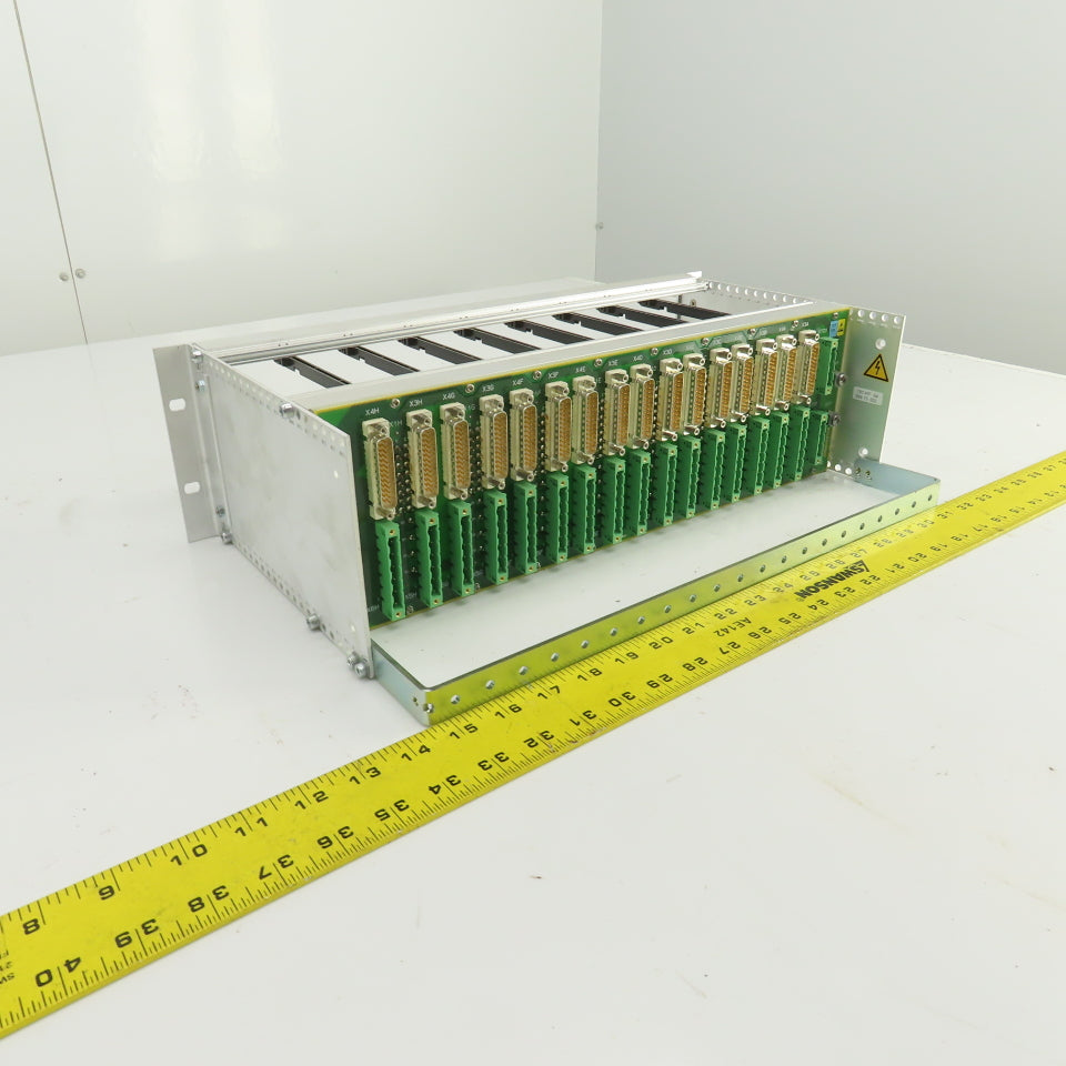 Bobst 707-FP 04 0704152702 8-Slot CPU Circuit Board Rack