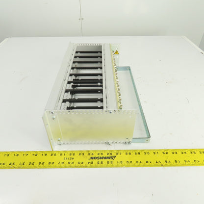 Bobst 707-FP 04 0704152702 8-Slot CPU Circuit Board Rack