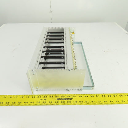Bobst 707-FP 04 0704152702 8-Slot CPU Circuit Board Rack