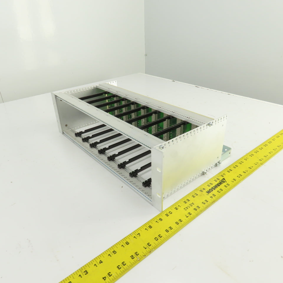 Bobst 707-FP 04 0704152702 8-Slot CPU Circuit Board Rack