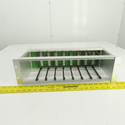 Bobst 707-FP 04 0704152702 8-Slot CPU Circuit Board Rack