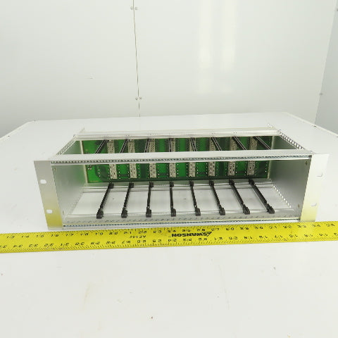 Bobst 707-FP 04 0704152702 8-Slot CPU Circuit Board Rack