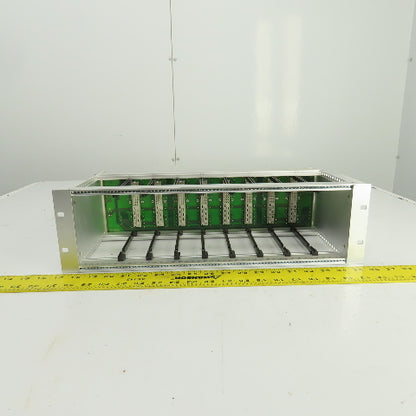 Bobst 707-FP 04 0704152702 8-Slot CPU Circuit Board Rack