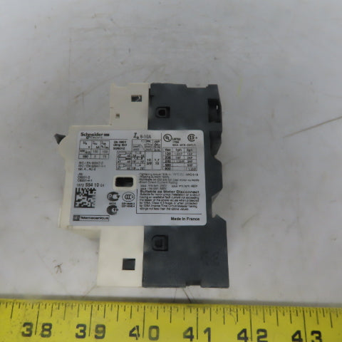 Schneider Electric GV2RT14 Manual Motor Starter 600V 3Ph 5Hp W/6-10A Overload