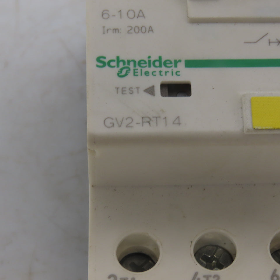 Schneider Electric GV2RT14 Manual Motor Starter 600V 3Ph 5Hp W/6-10A Overload