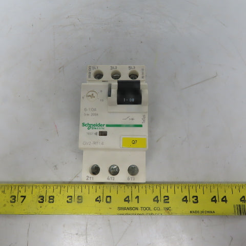 Schneider Electric GV2RT14 Manual Motor Starter 600V 3Ph 5Hp W/6-10A Overload