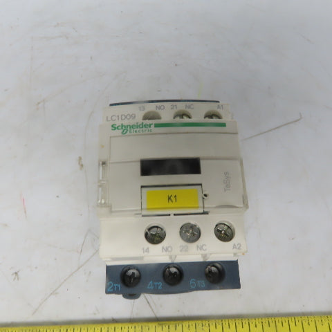 Schneider Electric LC1D09 Contactor Starter W/LAD4BBVU Cabling Accessory