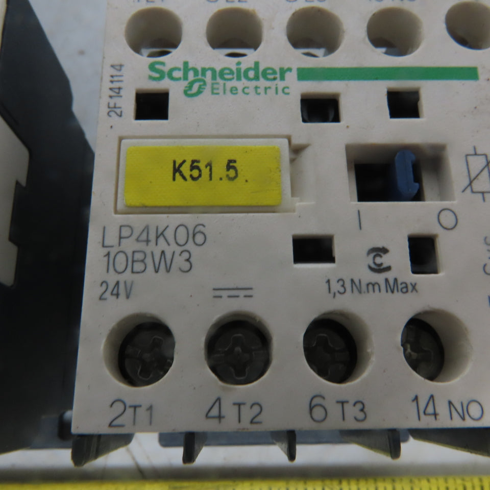 Schneider Electric LP4K0610BW3 3Hp Contactor Control Relay 24VDC Coil  Lot of 3
