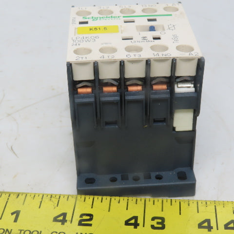 Schneider Electric LP4K0610BW3 3Hp Contactor Control Relay 24VDC Coil  Lot of 3