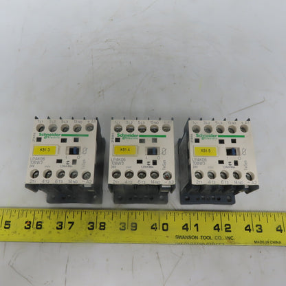 Schneider Electric LP4K0610BW3 3Hp Contactor Control Relay 24VDC Coil  Lot of 3