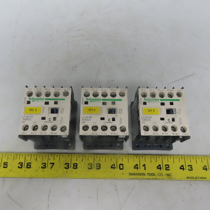 Schneider Electric LP4K0610BW3 3Hp Contactor Control Relay 24VDC Coil  Lot of 3