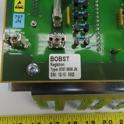 Bobst Registron 707-JN 06 0707-000-JN 5-Slot CPU Circuit Board Rack Controller