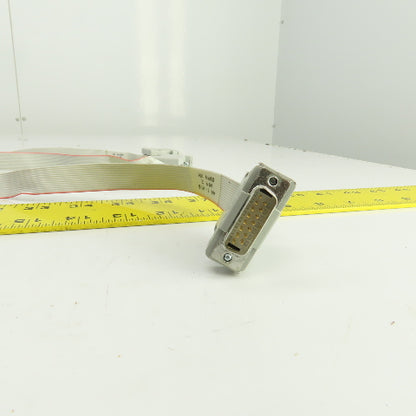3M 3485-2200 15 Pin Male & Female Ribbon Cable Cordset 28" Long Lot Of 3