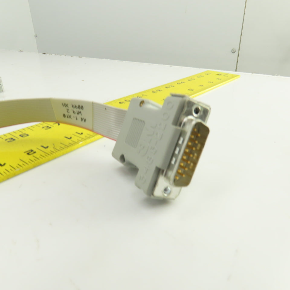 3M 3485-2200 15 Pin Male & Female Ribbon Cable Cordset 28" Long Lot Of 3