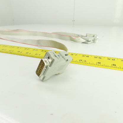 3M 3485-2200 15 Pin Male & Female Ribbon Cable Cordset 28" Long Lot Of 3