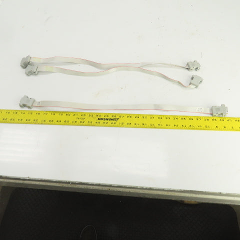 3M 3485-2200 15 Pin Male & Female Ribbon Cable Cordset 28" Long Lot Of 3