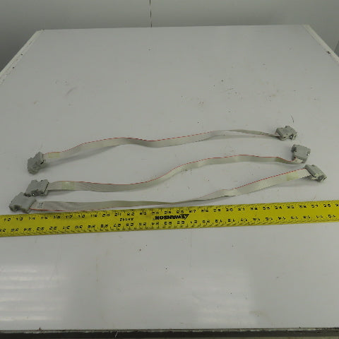 3M 3485-2200 15 Pin Male & Female Ribbon Cable Cordset 28" Long Lot Of 3