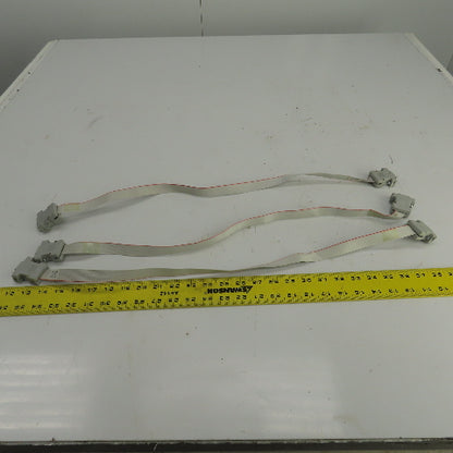 3M 3485-2200 15 Pin Male & Female Ribbon Cable Cordset 28" Long Lot Of 3