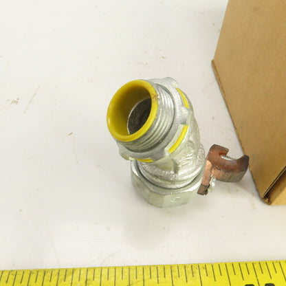 Crouse Hinds Co LTB7545GC 3/4" 45° Connector Ground Lug Insulated Lot of 7