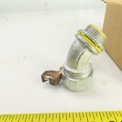 Crouse Hinds Co LTB7545GC 3/4" 45° Connector Ground Lug Insulated Lot of 7