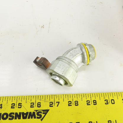 Crouse Hinds Co LTB7545GC 3/4" 45° Connector Ground Lug Insulated Lot of 7