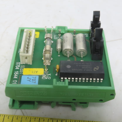 BOBST 707Y-JY-01 Circuit Board PCB W/Phoenix Contact UKM-SE 11,25 Holder