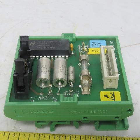 BOBST 707Y-JY-01 Circuit Board PCB W/Phoenix Contact UKM-SE 11,25 Holder