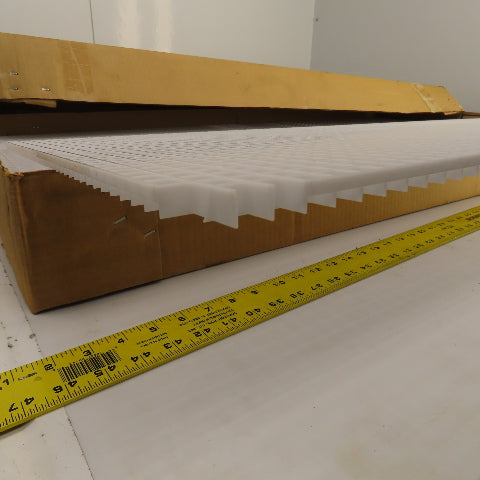 ALP45 24 White Plastic Eggcrate Styrene Louver 23-3/4" x 47-3/4" x 1/2" Lot Of 7