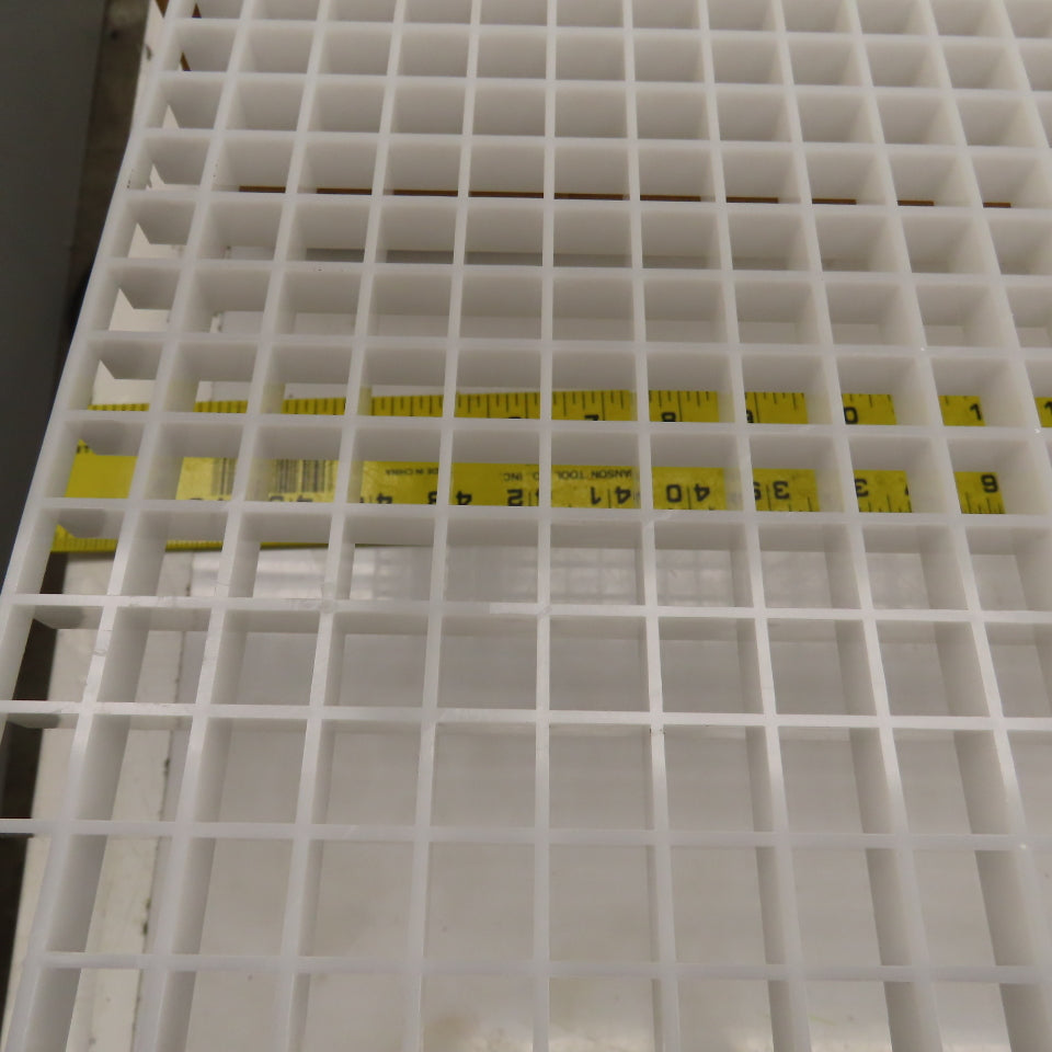 ALP45 24 White Plastic Eggcrate Styrene Louver 23-3/4" x 47-3/4" x 1/2" Lot Of 7