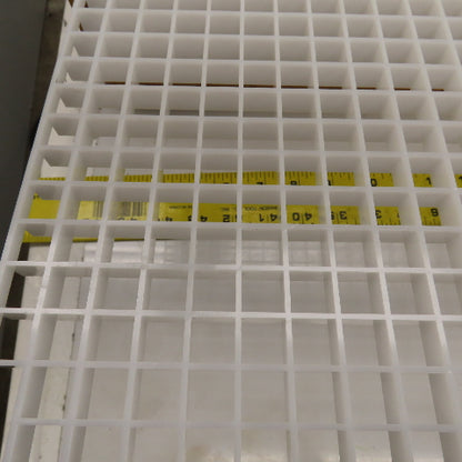ALP45 24 White Plastic Eggcrate Styrene Louver 23-3/4" x 47-3/4" x 1/2" Lot Of 7