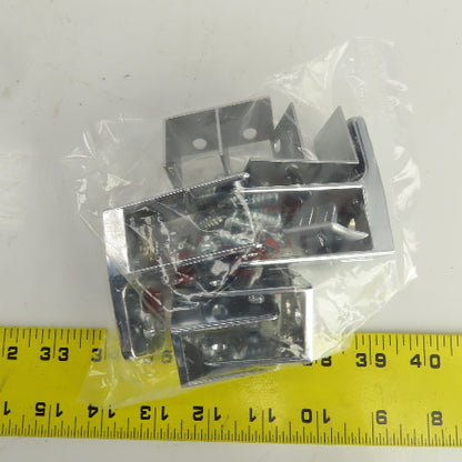ASI Accurate Partitions 40-8515011 3 Pack H/Con End Panel To Wall Hardware