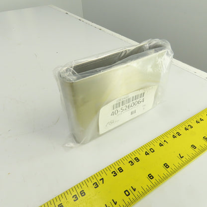 ASI Accurate Partitions 40-5260064 Stainless Steel G/A Shoe 6" x 4" H