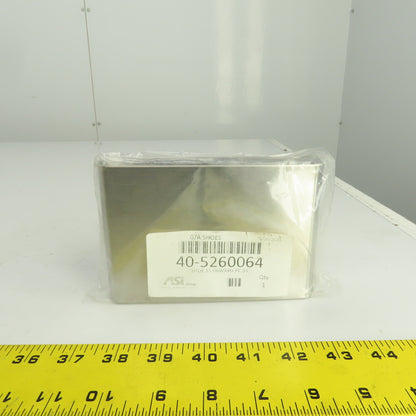 ASI Accurate Partitions 40-5260064 Stainless Steel G/A Shoe 6" x 4" H