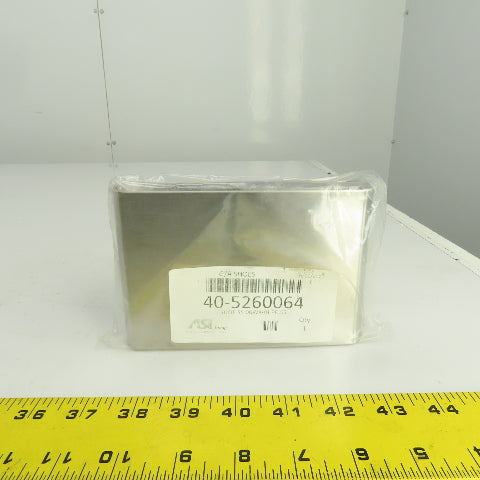ASI Accurate Partitions 40-5260064 Stainless Steel G/A Shoe 6" x 4" H